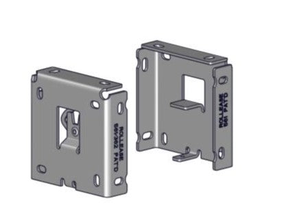 Rollease Square Fascia Bracket Set R16 R-Series 3" - Black