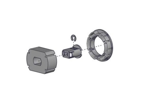 RollEase Crown and Drive 25mm for S45 Tube