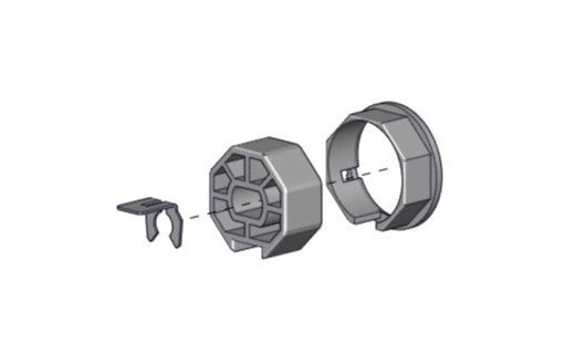 RollEase Crown and Drive Adapter Kit 35mm for 2" OCT Tube