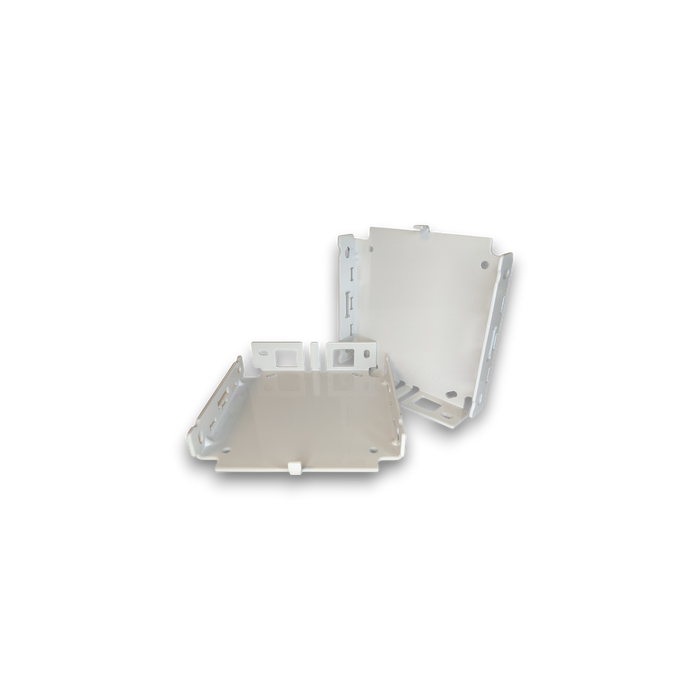 Rollease Base Bracket Pair for 5" Square Fascia - White
