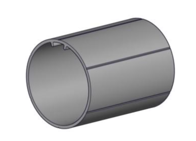 Rollease Tube 2.5" OD Aluminum 6' Length No Tape