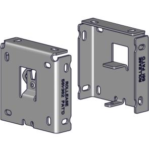 Rollease R16 R-Series 3" Square Fascia Bracket Set - White - RollEase Parts