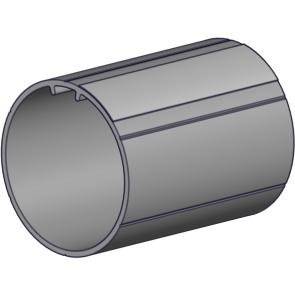Rollease 1.25" OD Aluminum Tube 6' Length with Tape - RollEase Parts