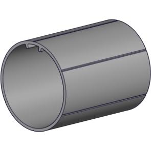 Rollease 1.5" OD Aluminum Tube 6' Length No Tape - RollEase Parts