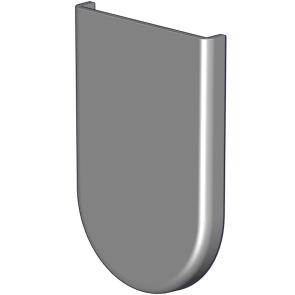 Rollease Narrow Skyline Bracket Cover (2.0") - Grey - RollEase Parts
