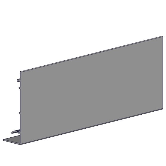 Rollease Square Fascia Skyline 3" 6' Length - Anodized